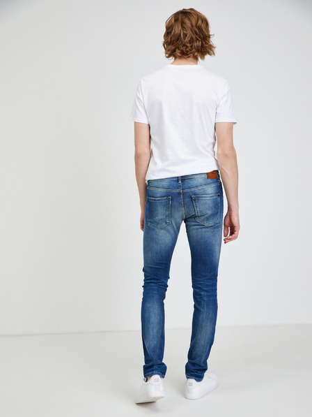 Pepe Jeans Blugi slim fit albastru închis pentru bărbați Pepe Jeans Stanley
