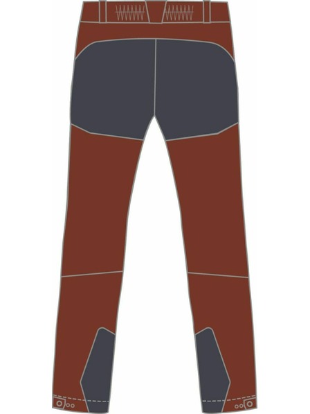 Kilpi Pantaloni de exterior pentru bărbați Kilpi VILLAIN-M Dark Red