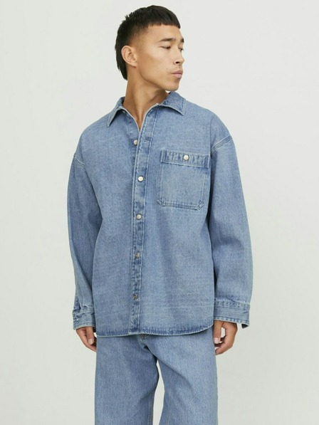 Jack & Jones Tricou albastru pentru bărbați Jack & Jones Santorini Denim Top