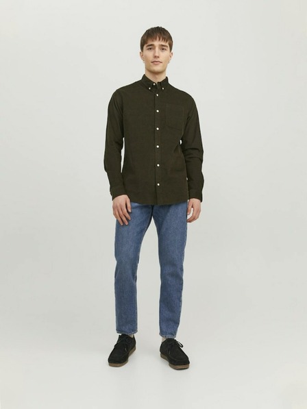 Jack & Jones Cămașă de catifea Jack & Jones Khaki pentru bărbați