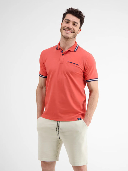 LERROS Tricou polo roșu pentru bărbați LERROS