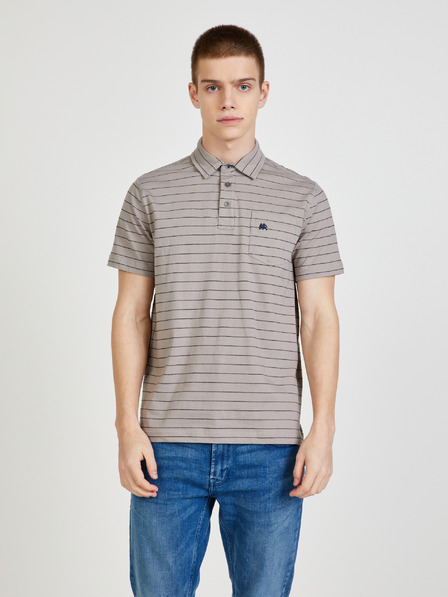 LERROS Tricou polo cu dungi gri deschis LERROS