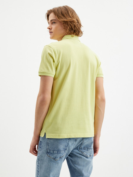 LERROS Tricou polo galben pentru bărbați LERROS