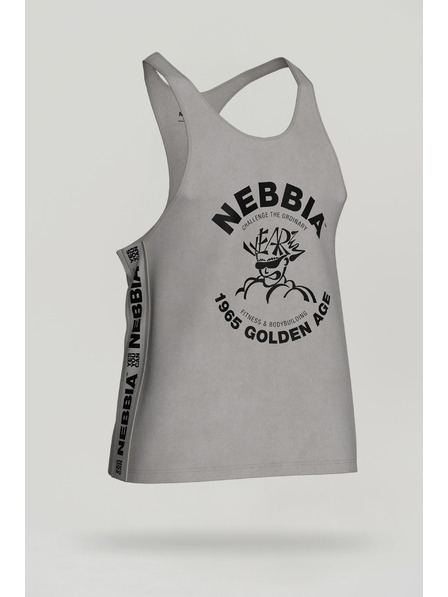 Nebbia Tricou spălăcit cu mușchi pe spate GOLDEN AGE 791 M,gri deschis