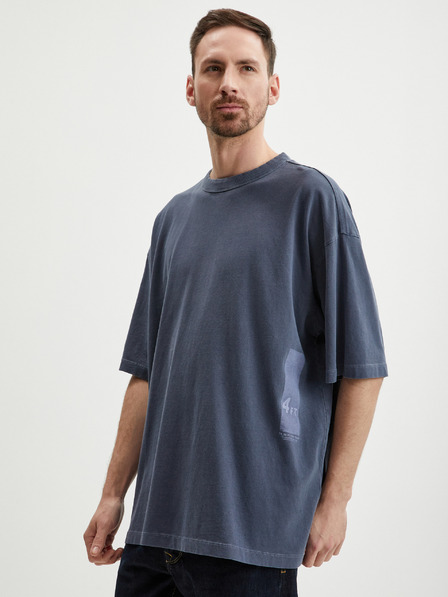 Tom Tailor Denim Tricou supradimensionat albastru închis pentru bărbați Tom Tailor Denim