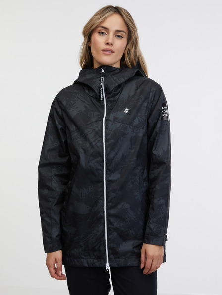 Sam 73 Parka neagră cu model pentru femei SAM 73 Alexia