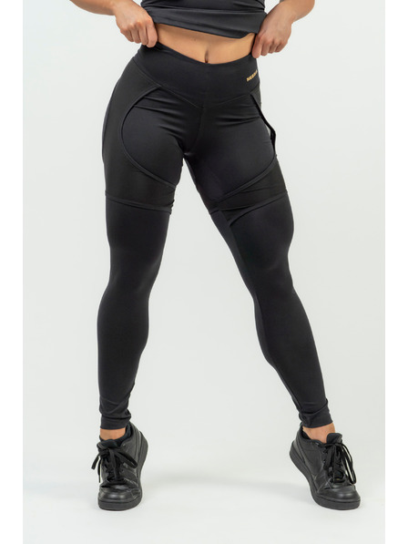Nebbia Jambiere sport pentru femei NEBBIA INTENSE Mesh 838 Gold Nebbia