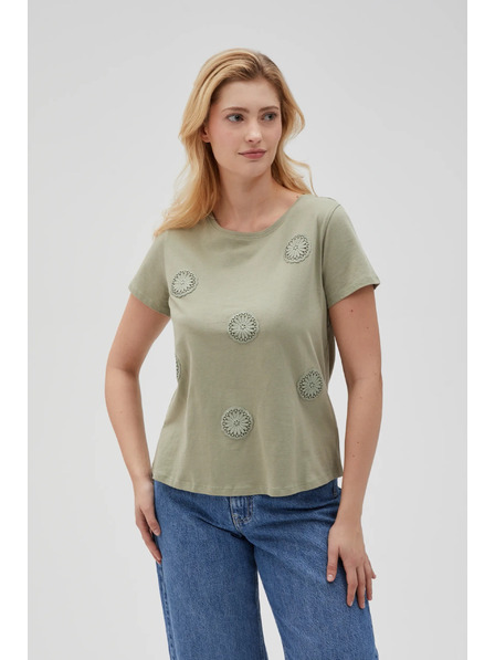 Moodo Tricou măslinie pentru femei Moodo