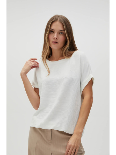 Moodo Tricou alb pentru femei Moodo