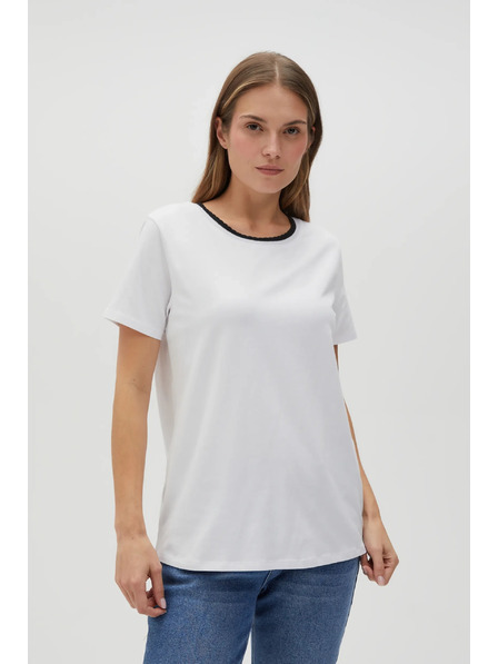 Moodo Tricou alb pentru femei Moodo