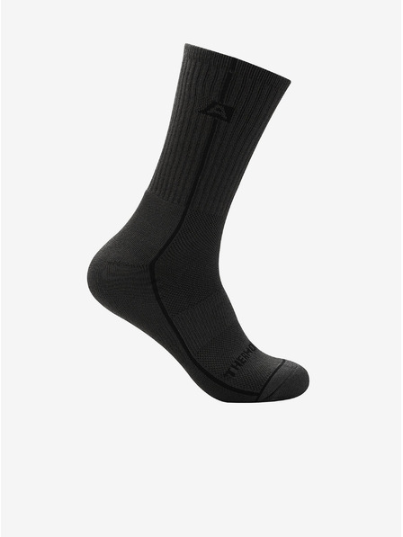 ALPINE PRO Șosete unisex cu tratament antibacterian ALPINE PRO BANFF 2 gri