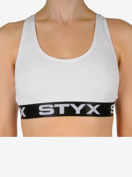 Styx Sutien sport pentru femei Styx alb