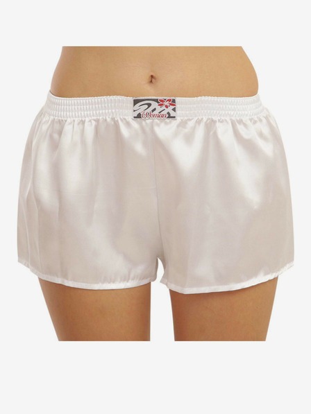 Styx Pantaloni scurți din cauciuc pentru femei Styx Classic Satin White