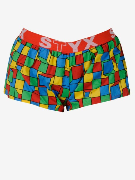 Styx Pantaloni scurți din cauciuc pentru femei Styx art sport în carouri