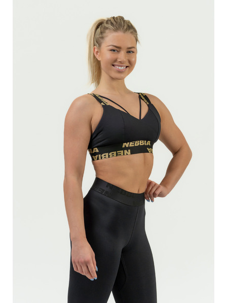 Nebbia Sutien sport pentru femei NEBBIA INTENSE Iconic 844 Gold Nebbia