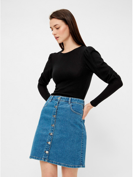 Pieces Tricou negru Pieces Monice