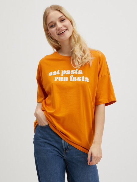 Noisy May Tricou portocaliu supradimensionat pentru femei Noisy May Ida
