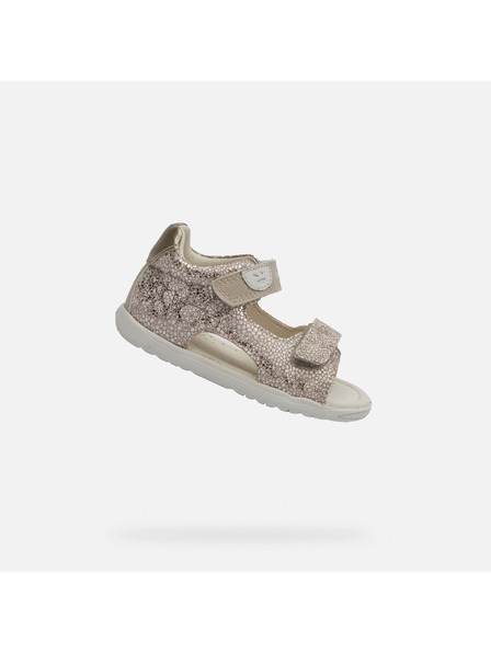 Geox Sandale bej pentru fete Geox Macchia