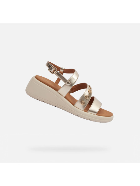 Geox Sandale de damă aurii Geox Meliconia
