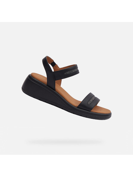 Geox Sandale negre pentru femei Geox Meliconia