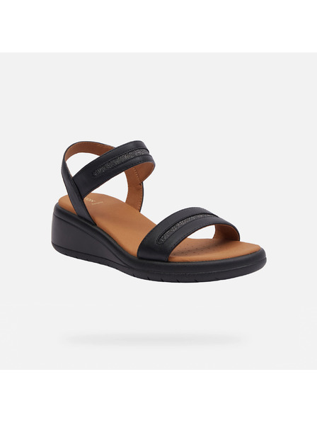Geox Sandale negre pentru femei Geox Meliconia