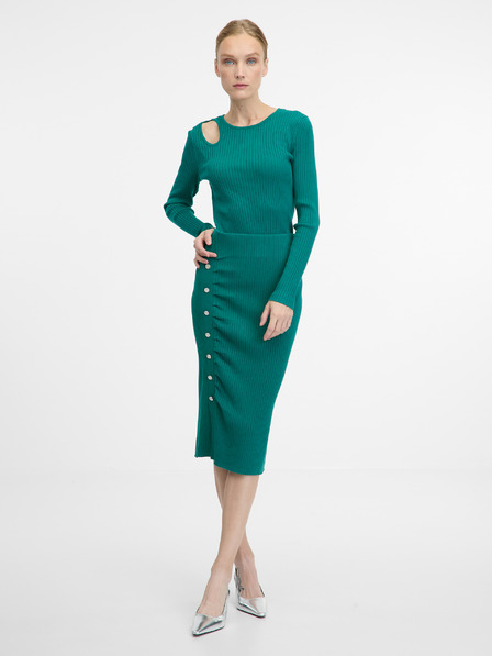 Orsay Pulover lung verde pentru femei ORSAY