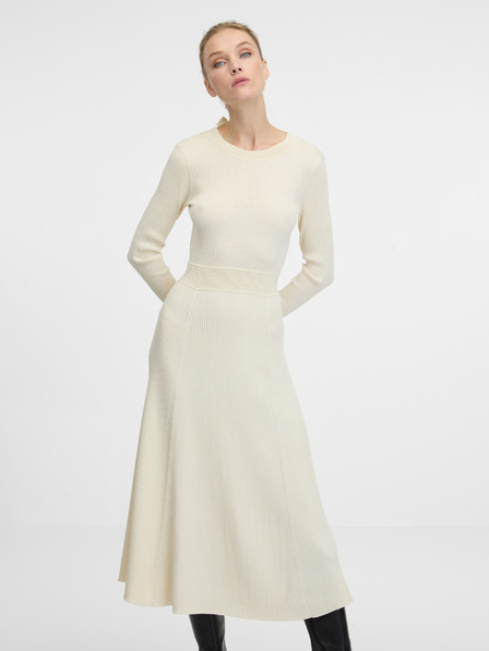 Orsay Rochie midi crem pentru femei ORSAY
