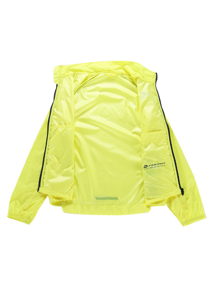 ALPINE PRO Geacă ultraușoară pentru copii cu tratament dwr ALPINE PRO SPINO 2 galben neon
