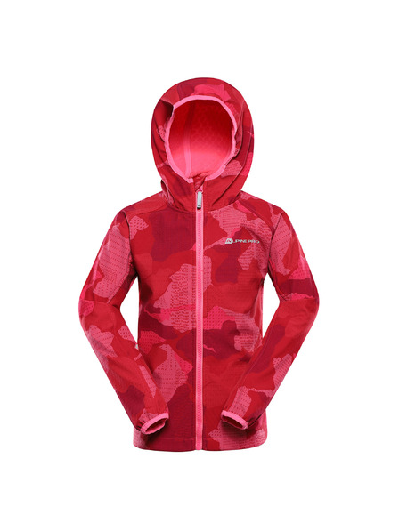 ALPINE PRO Geacă softshell pentru copii cu membrană ALPINE PRO EZORO roz neon knockout variantă pa