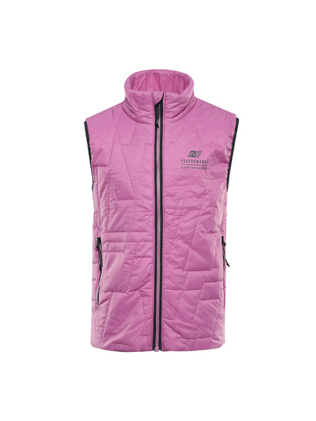 ALPINE PRO Vestă ultraușoară impermeabilă pentru copii ALPINE PRO BERFO cyclamen