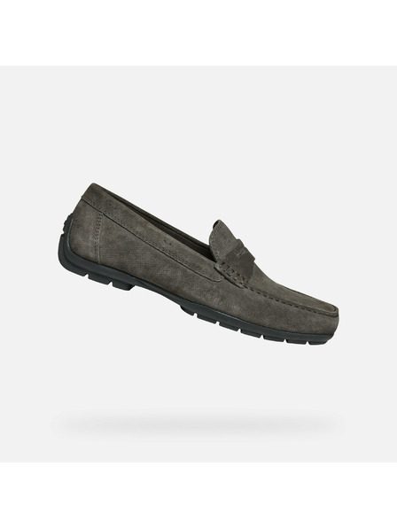 Geox Mocasini gri bărbătești Geox Moner W 2FIT