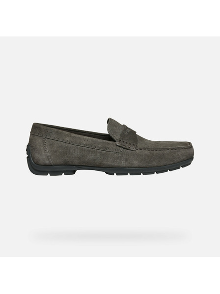 Geox Mocasini gri bărbătești Geox Moner W 2FIT