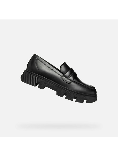 Geox Mocasini negri pentru femei Geox Vilde