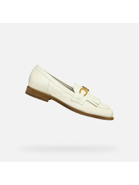 Geox Mocasini crem pentru femei Geox Prometya
