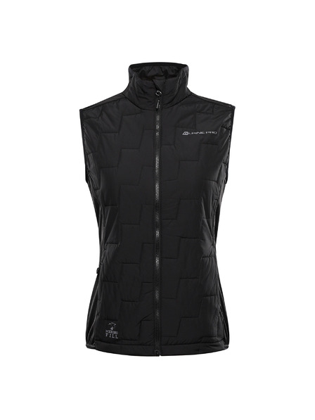 ALPINE PRO Vestă călduroasă pentru femei cu umplutură merino ALPINE PRO NERCA negru