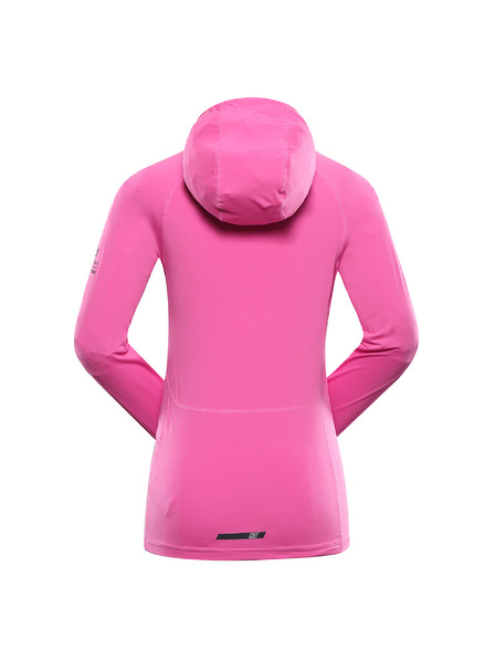 ALPINE PRO Hanorac funcțional pentru femei cu elemente reflectorizante ALPINE PRO IZARA roz neon