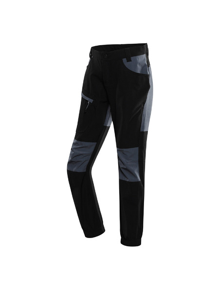 ALPINE PRO Pantaloni softshell pentru copii ALPINE PRO AKANO negru