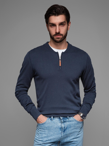 Ombre Clothing Pulover tricotat pentru bărbați cu puncte structurate Ombre Clothing