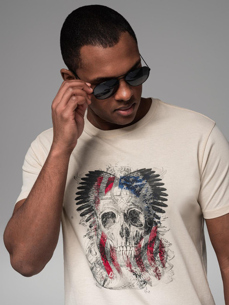 Ombre Clothing Tricou din bumbac pentru bărbați cu imprimeu Ombre Clothing