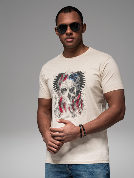 Ombre Clothing Tricou din bumbac pentru bărbați cu imprimeu Ombre Clothing