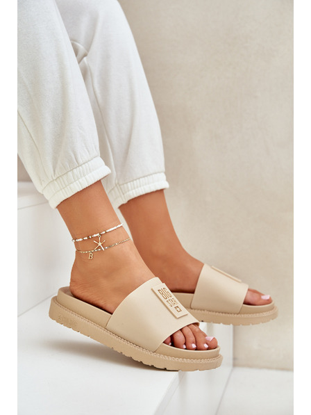 BIG STAR SHOES Papuci de damă Big Star - bej Mărime: