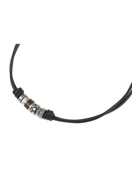 Fossil Colier din piele pentru bărbați Fossil JF84068040