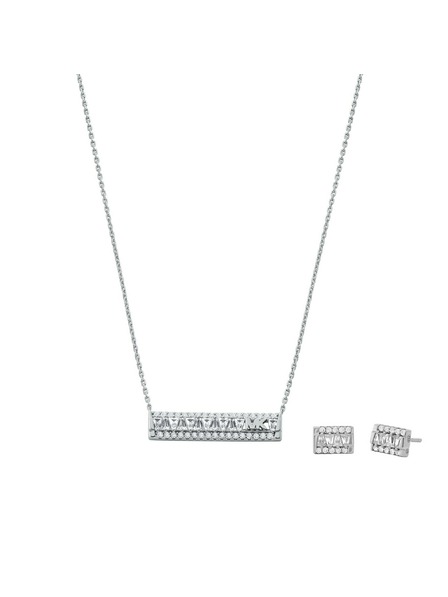 Michael Kors Colier argintiu pentru femei Michael Kors MKC1688SET