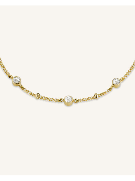 Rosefield Colier Rosefield de culoare aurie Crystal JCSCG-J266