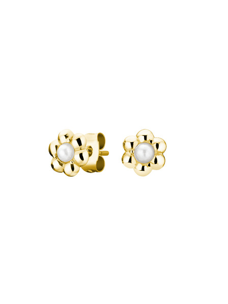 Rosefield Rosefield cercei în culoare aurie Daisy Flower Studs JEDFG-J670