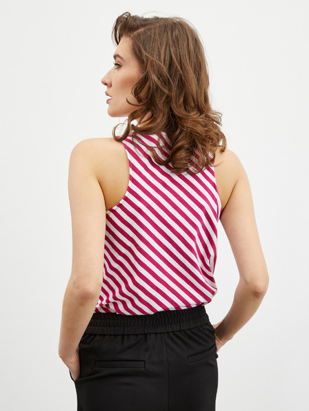 ZOOT.lab Tricou de damă cu dungi albe și vin ZOOT.lab Joelle