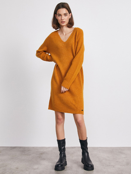 ZOOT.lab Rochie pulover maro cu lână METROOPOLIS by ZOOT.lab Ofilia