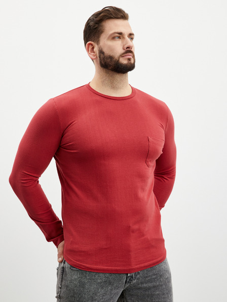 ZOOT.lab Tricou roșu cu mânecă lungă pentru bărbați ZOOT.lab