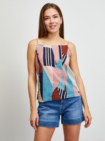 ZOOT.lab Tricou cu model albastru și roz pentru femei METROOPOLIS by ZOOT.lab Ivorie