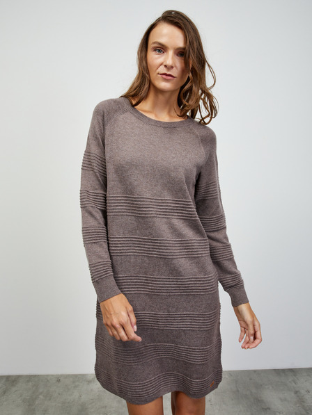 ZOOT.lab Rochie pulover cu dungi maro ZOOT.lab Bellarose